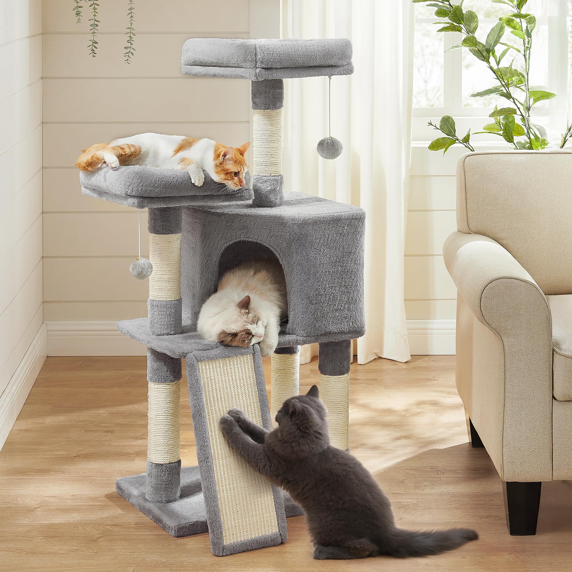 FEANDREA arbre à chat vue avant stable et design élégant