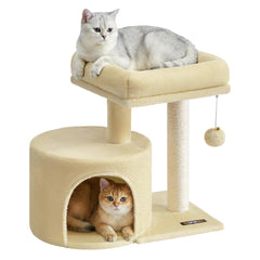 FEANDREA arbre à chat vue de face montrant design compact et fonctionnel
