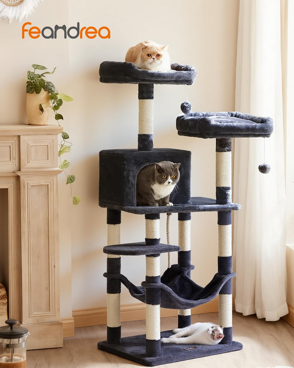 Feandrea gros plan tissu smoky gray douceur et résistance visible