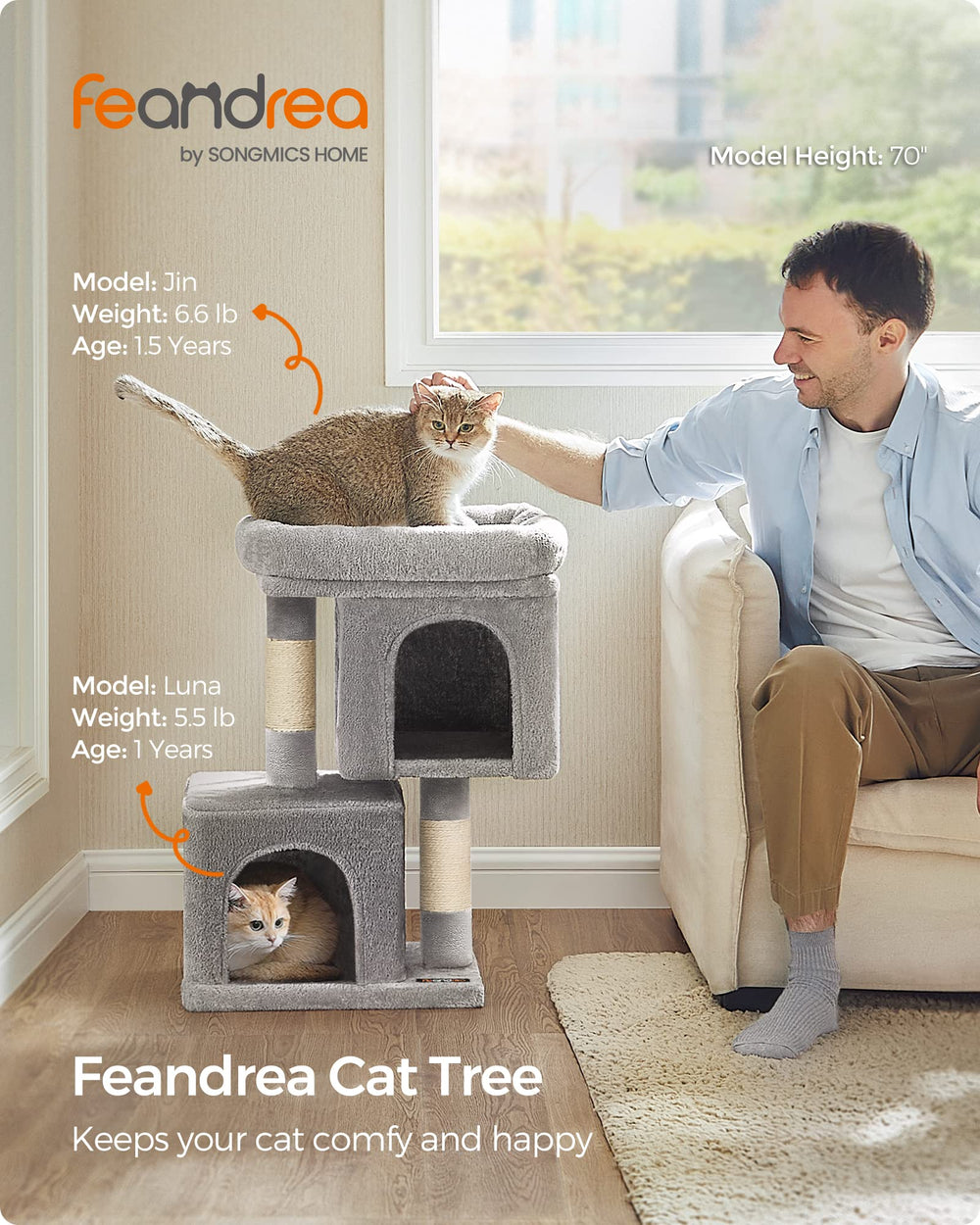 FEANDREA peluche douce montrant texture et confort