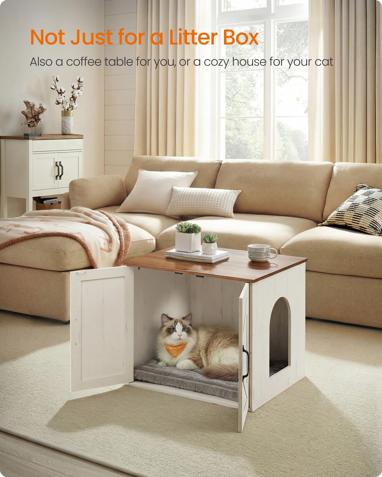 FEANDREA plateau avec plantes utilise comme table multifonction