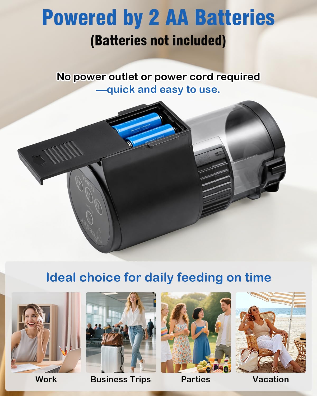 FEDOUR installé sur couvercle d'aquarium illustrant usage quotidien fiable