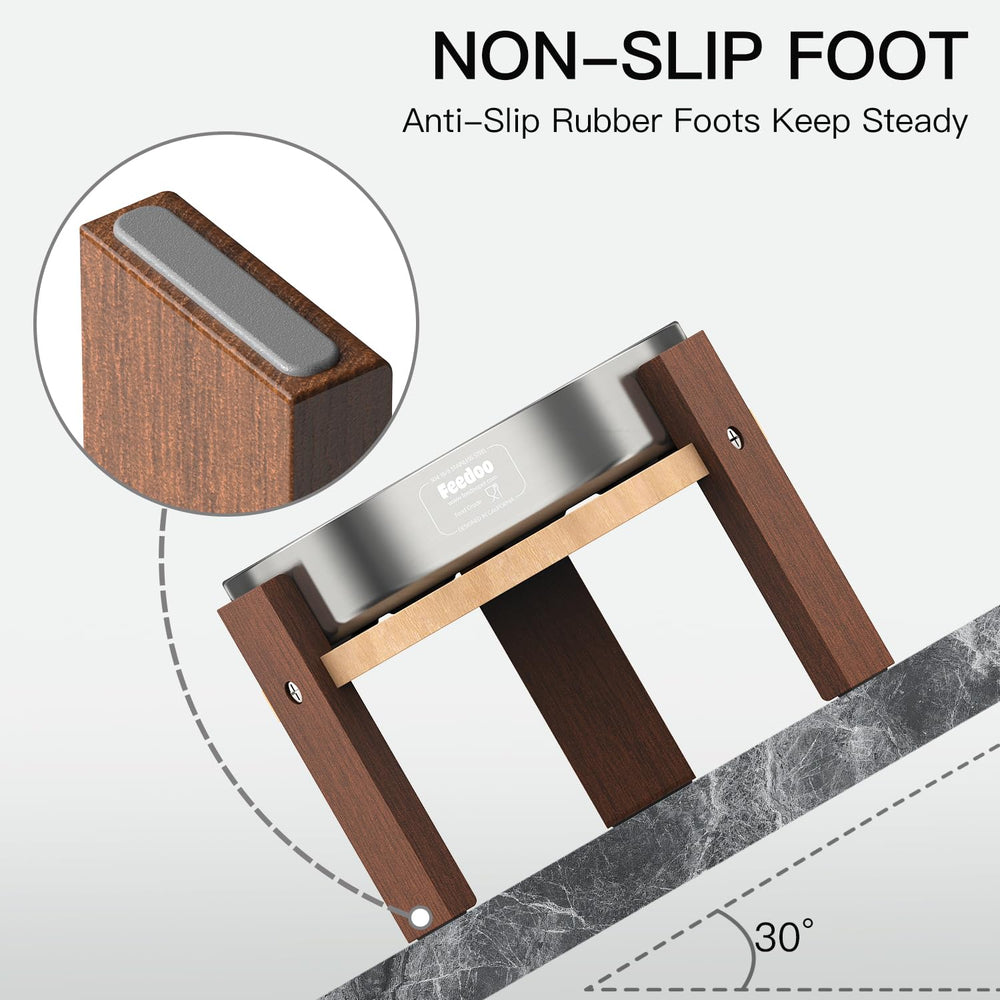 Feedoo comparaison taille avec chien montre hauteur adaptée