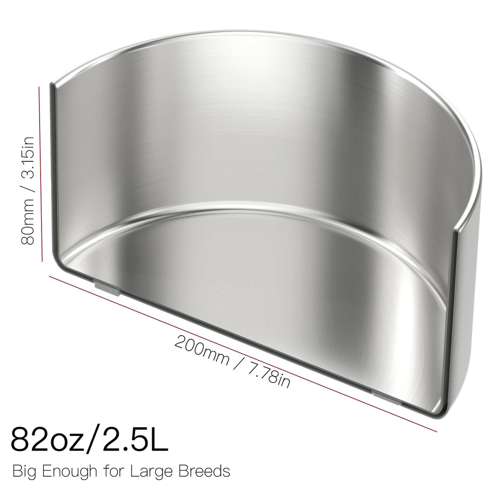 Feedoo gros plan bord inox polissage lisse pour nettoyage facile