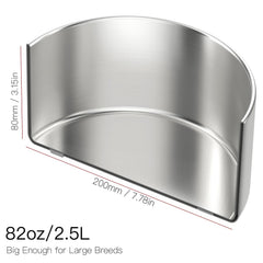 Feedoo gros plan bord inox polissage lisse pour nettoyage facile