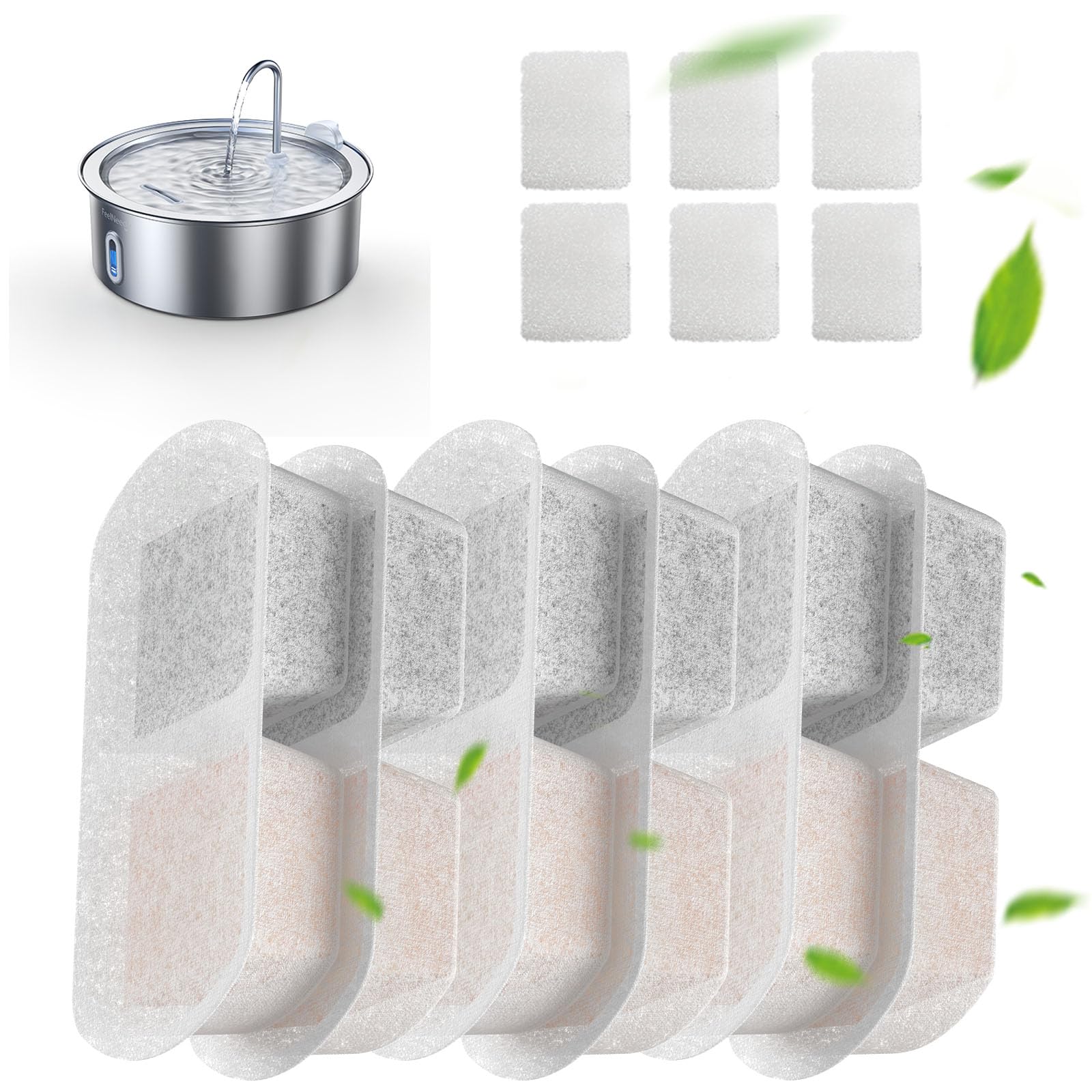 FEELNEEDY face du pack de filtres compatible FN-W14 pour eau plus propre
