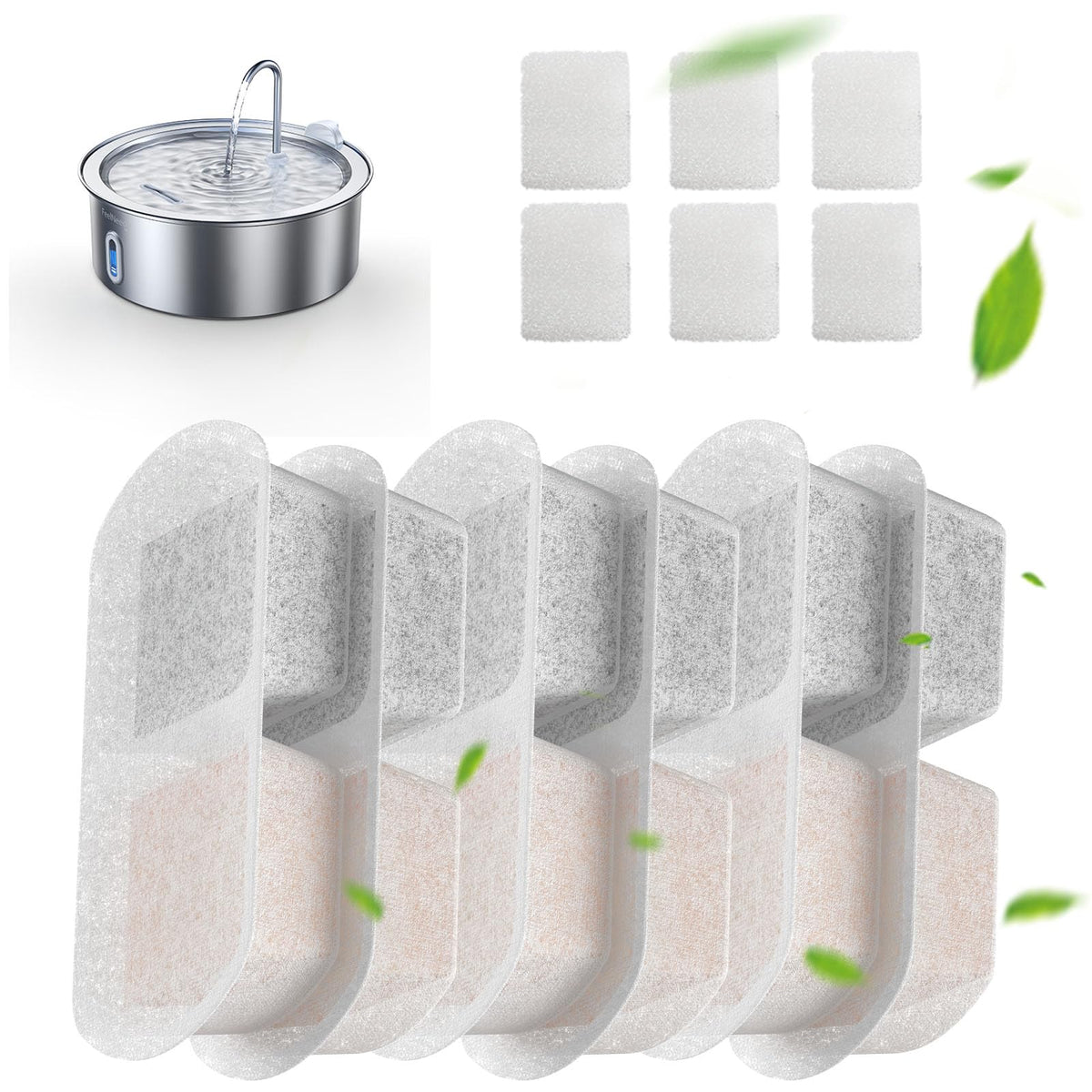 FEELNEEDY face du pack de filtres compatible FN-W14 pour eau plus propre