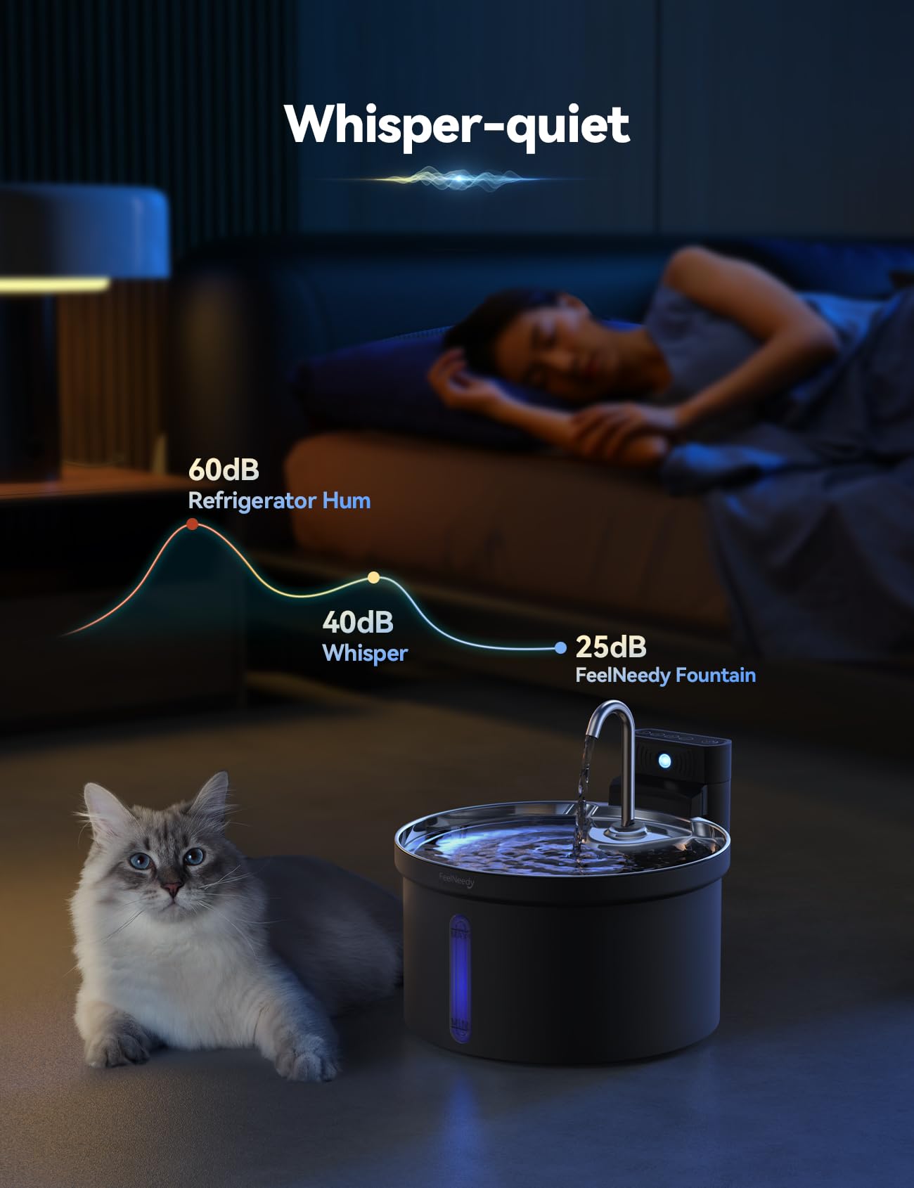 FEELNEEDY module de charge indépendant illustrant la recharge sans contact eau