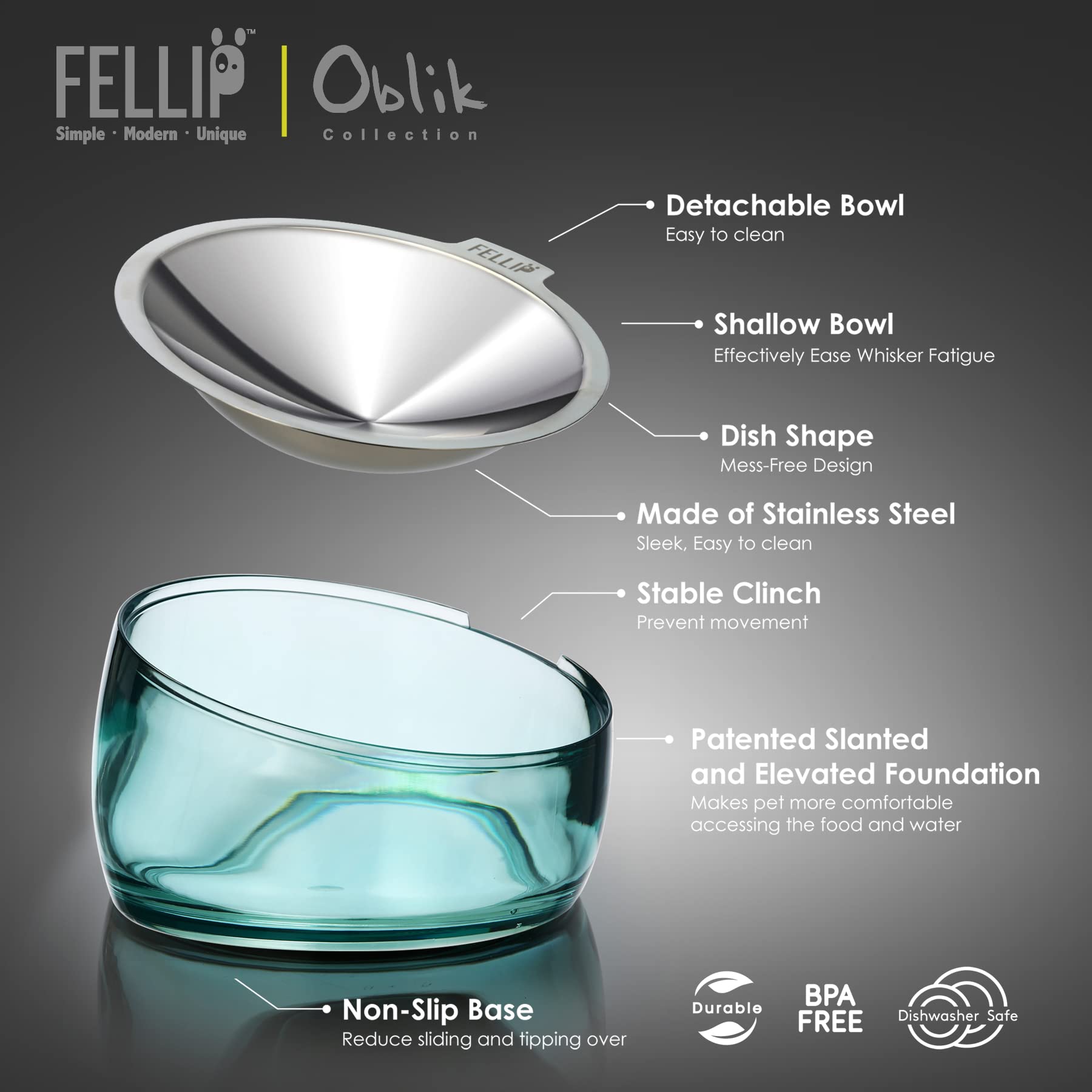 Felli assiette amovible retirée, démontage simple pour lavage