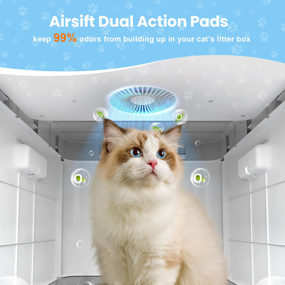Fenkabs emplacement Airsift ouvert dans bac Catit illustrant compatibilité et ajustement