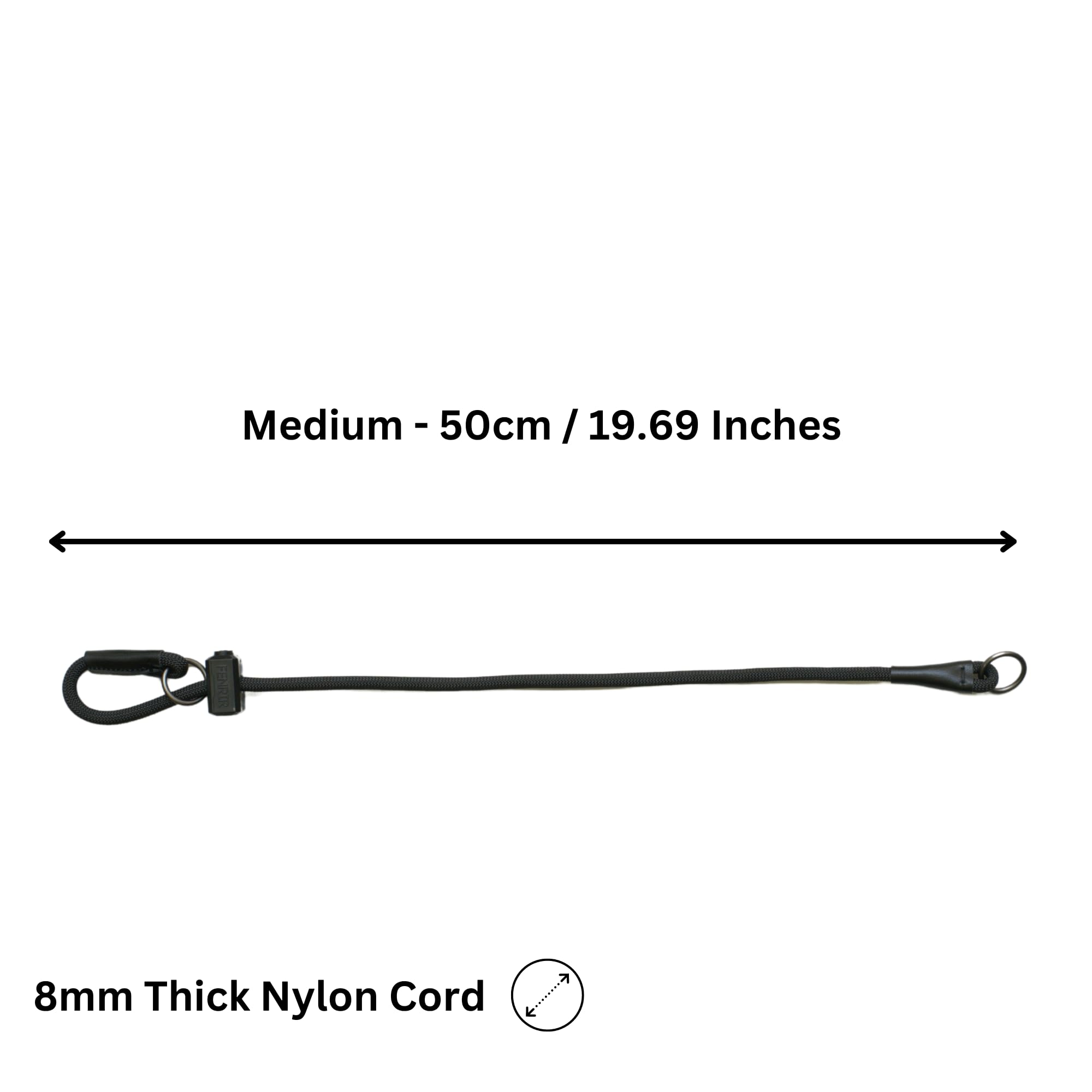 Fenrir collier détail des anneaux en acier 3mm pour une fixation sûre