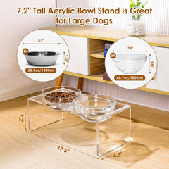 Feoyoho support en usage avec grand chien posture confortable au repas