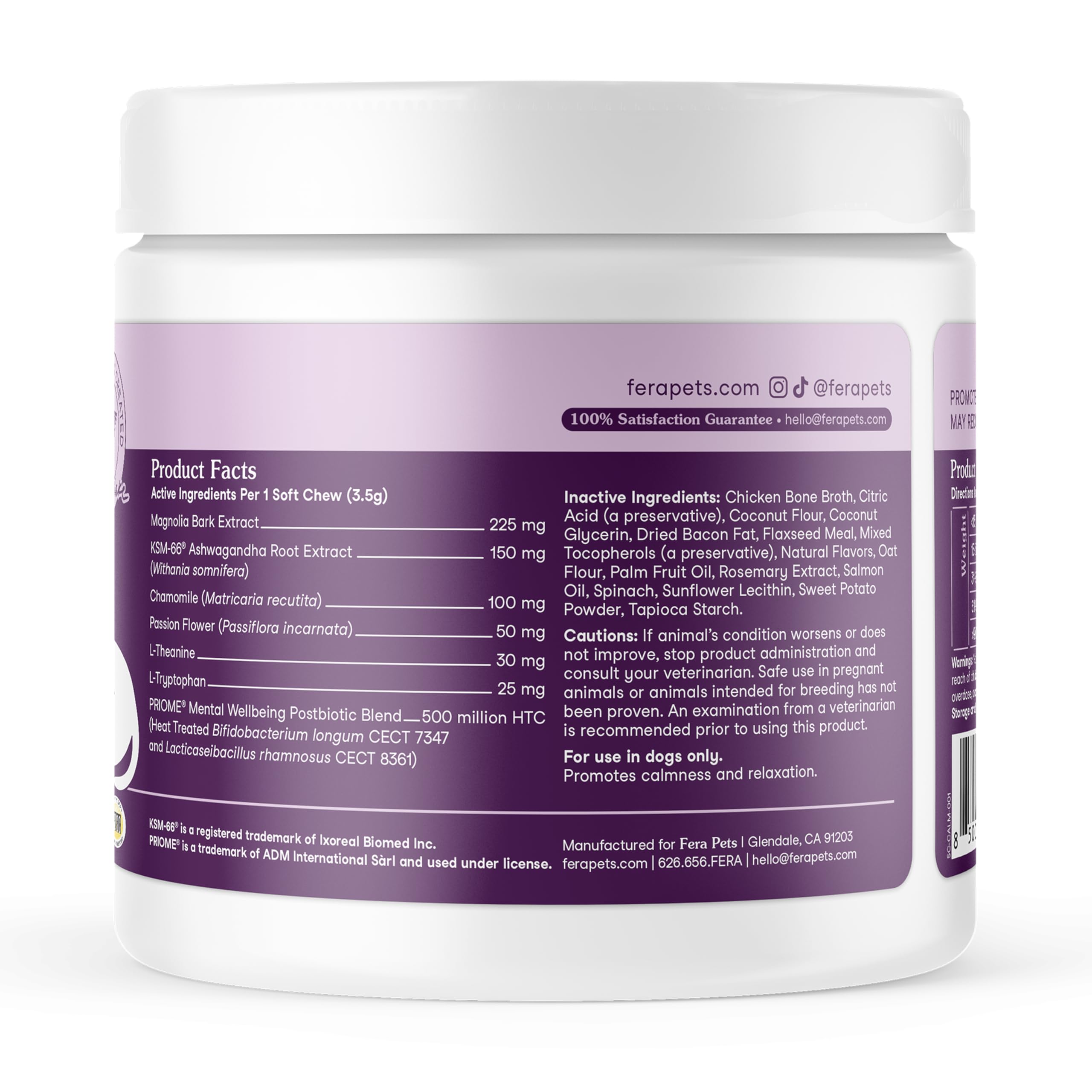Fera Pets comparaison taille main pour visualiser dimensions et dosage simple