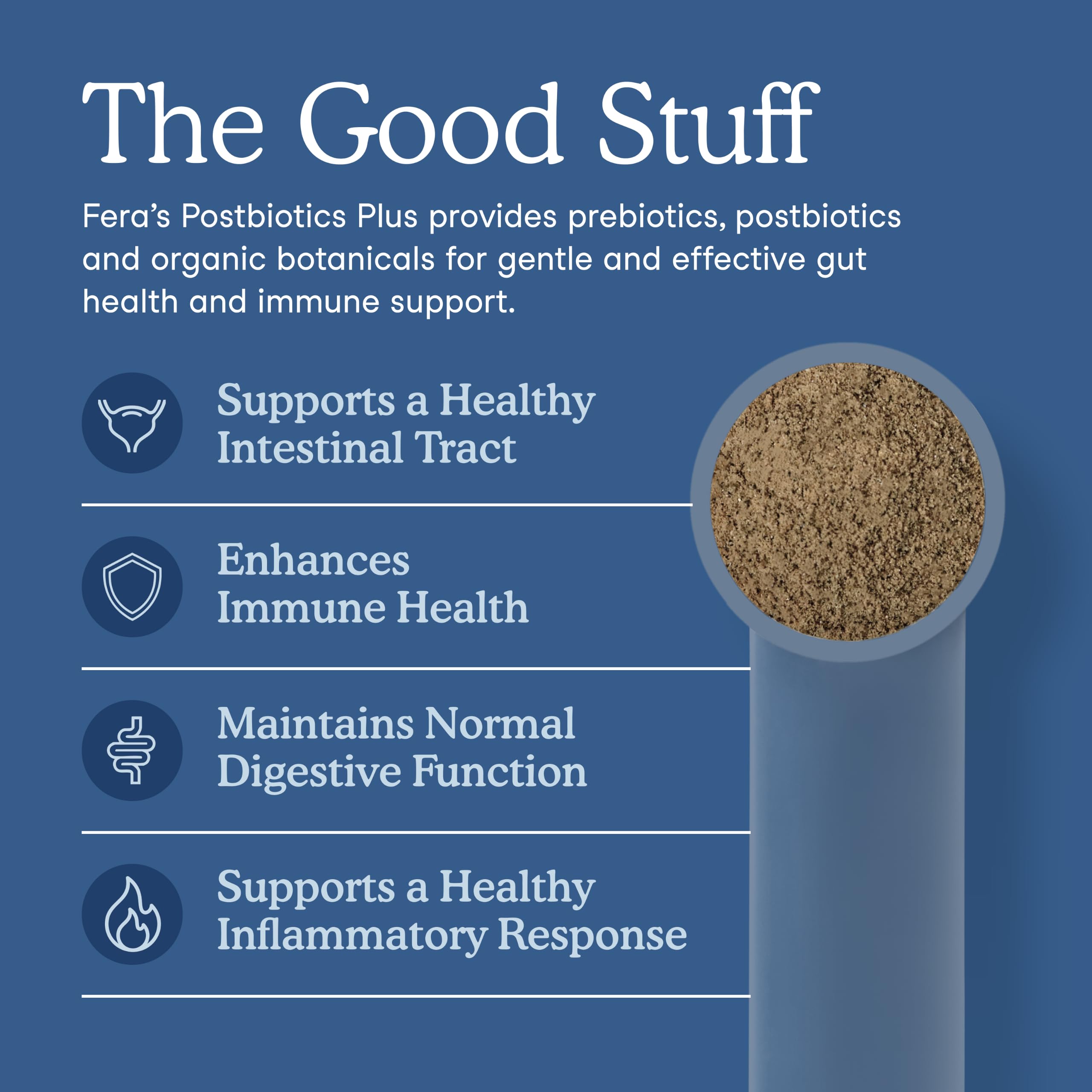 Fera Pets scoop rempli illustrant le dosage facile et l’usage quotidien