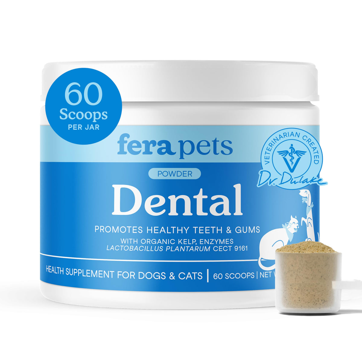 Fera Pets emballage avant montrant le produit et l'usage pratique