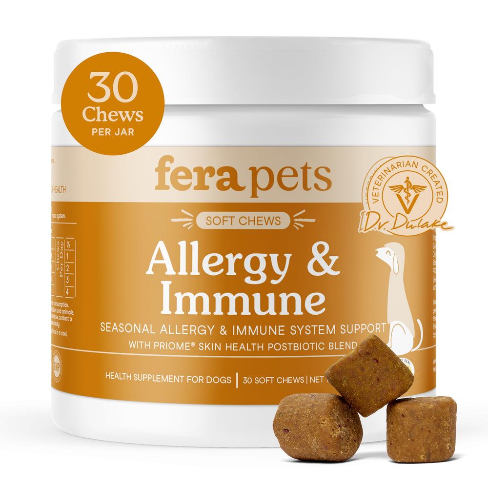 Fera Pets emballage frontal montrant flacon et étiquette, inspire confiance