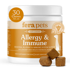 Fera Pets emballage frontal montrant flacon et étiquette, inspire confiance