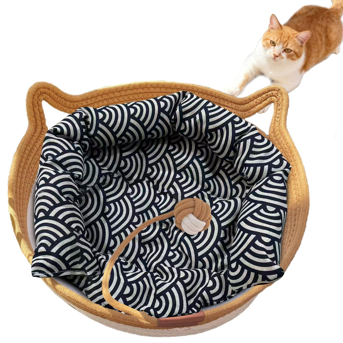 FHKPET panier face montrant forme ronde et confort visible