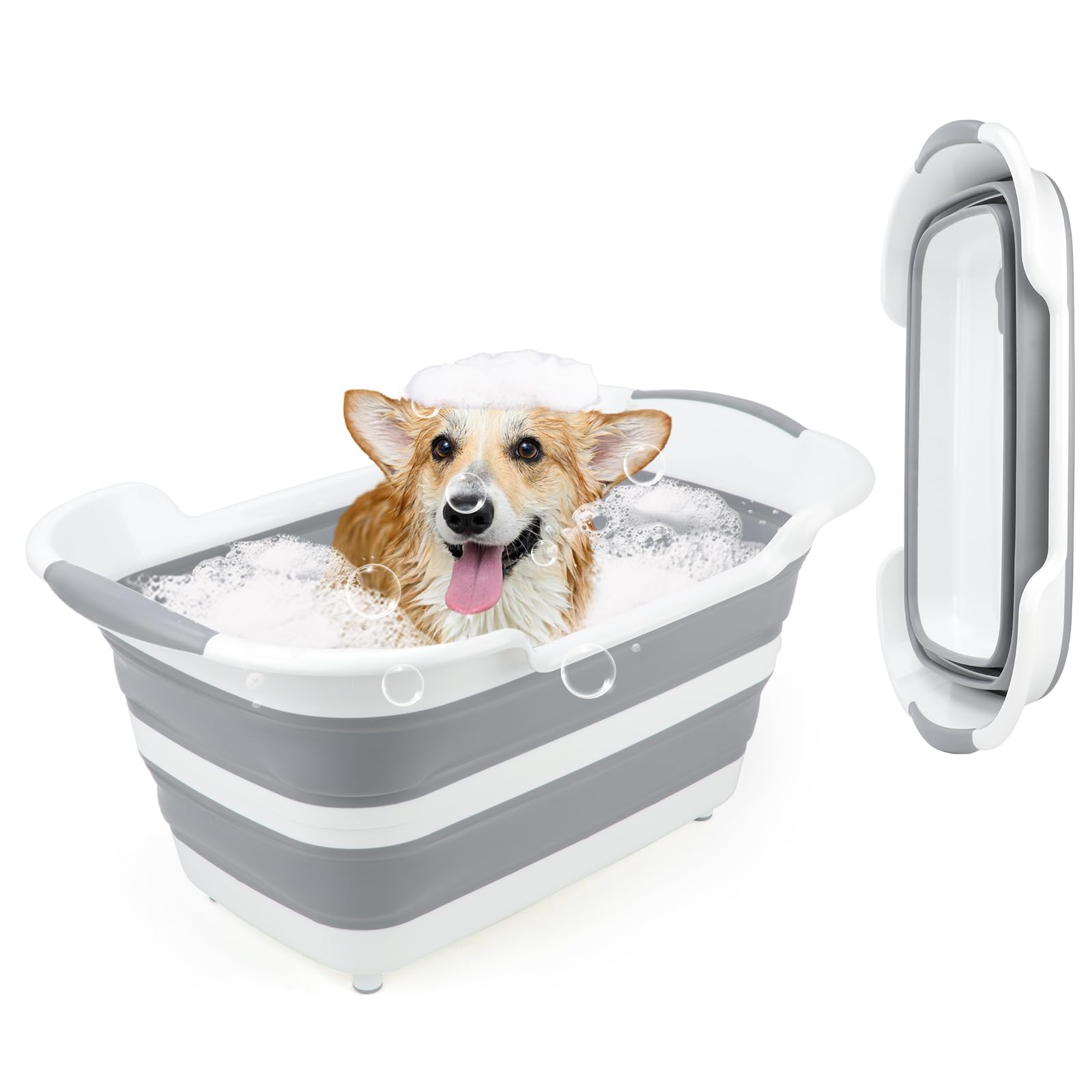 FHTONGE baignoire face pleine montrant capacité et stabilité