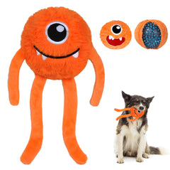 Fida peluche extérieure orange visible, amusante et résistante pour jeu prolongé