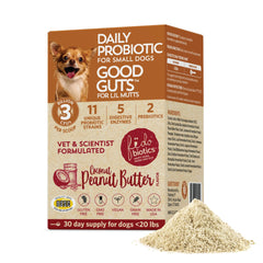 Fidobiotics emballage avant montrant la poudre probiotique, facile et pratique