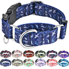 Fidohug face avant du collier Deep Blue Shark montrant maintien sécurisé