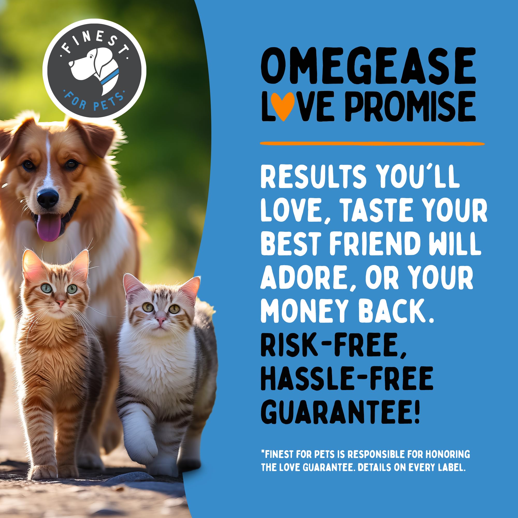 Finest For Pets 16oz à côté d’un objet pour comparer l’échelle pratique