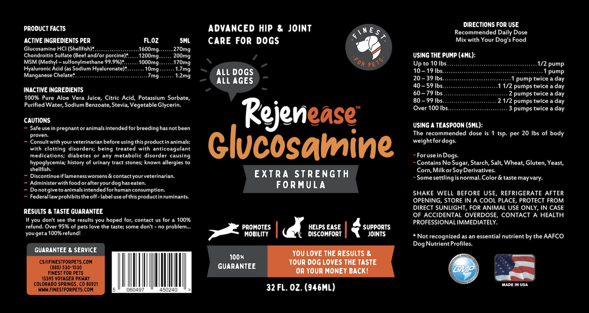 Finest For Pets Rejenease versé dans un bol illustrant facilité d’utilisation