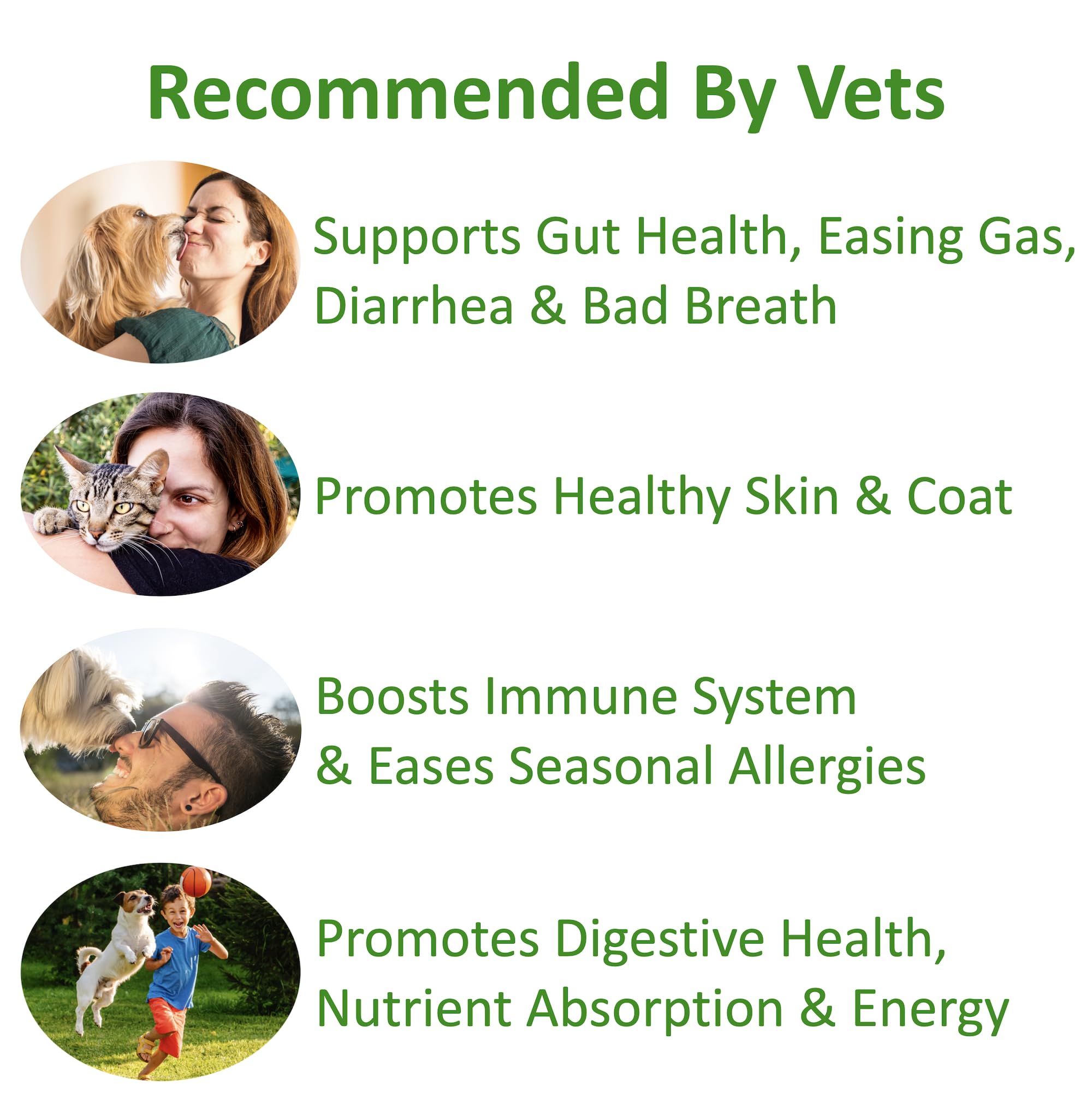 Finest For Pets étiquette détaillée listant souches probiotiques et enzymes