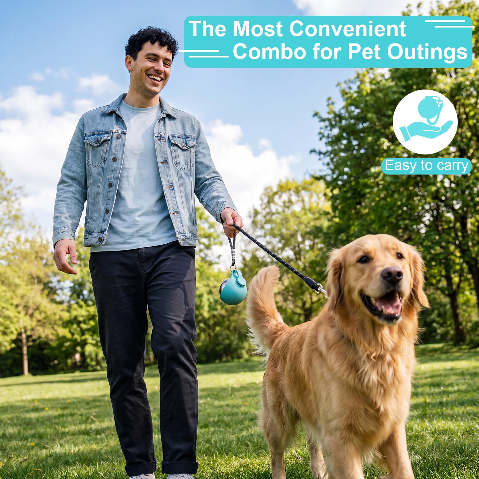 Firlaxadc chien buvant en randonnée hydratation pratique et hygiénique