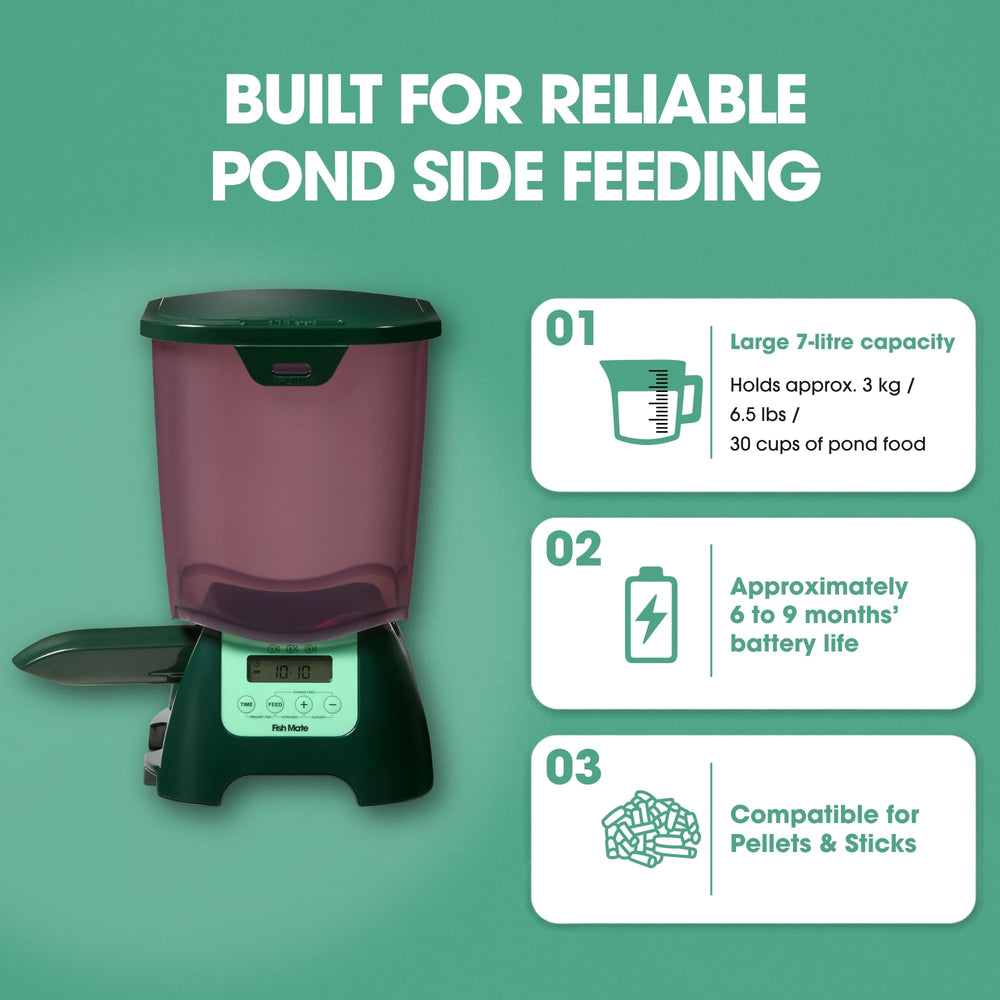Fish Mate P7000 base de fixation optionnelle pour stabilité dans jardin