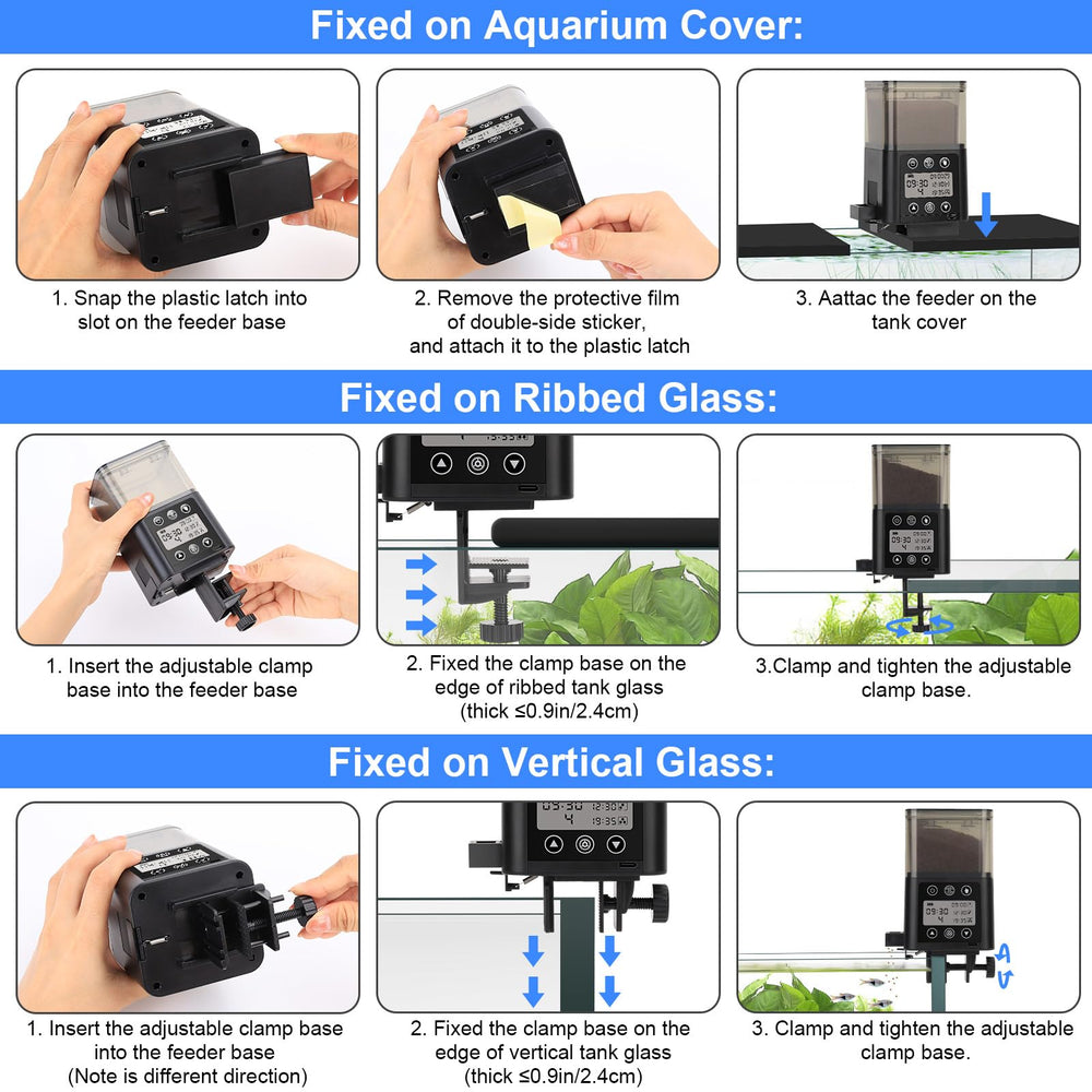 fishkeeper positionné sur un aquarium pour comparer taille et échelle