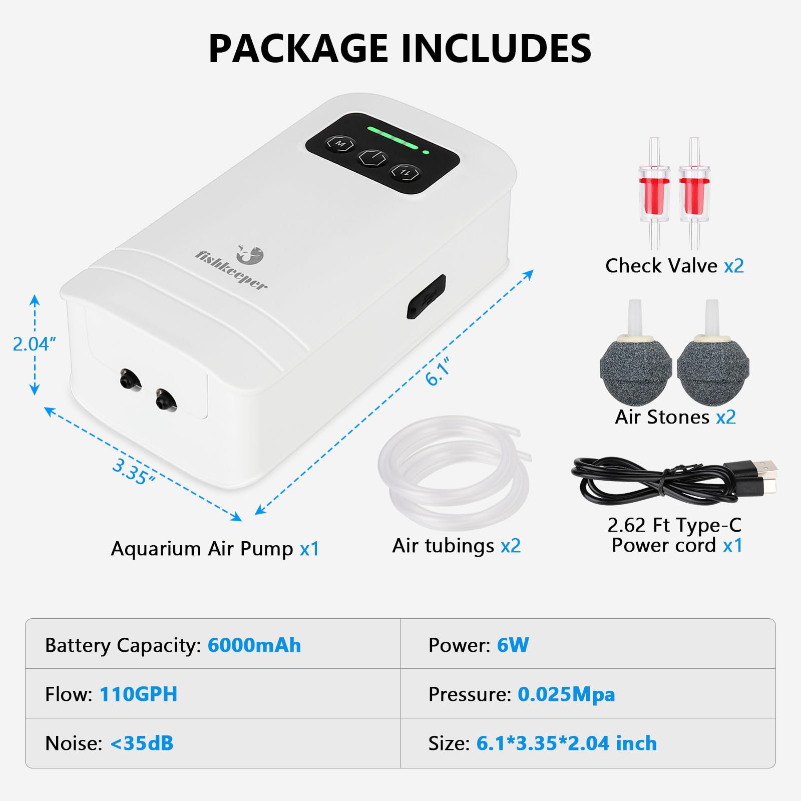 fishkeeper emballage et accessoires inclus prêt à l'emploi