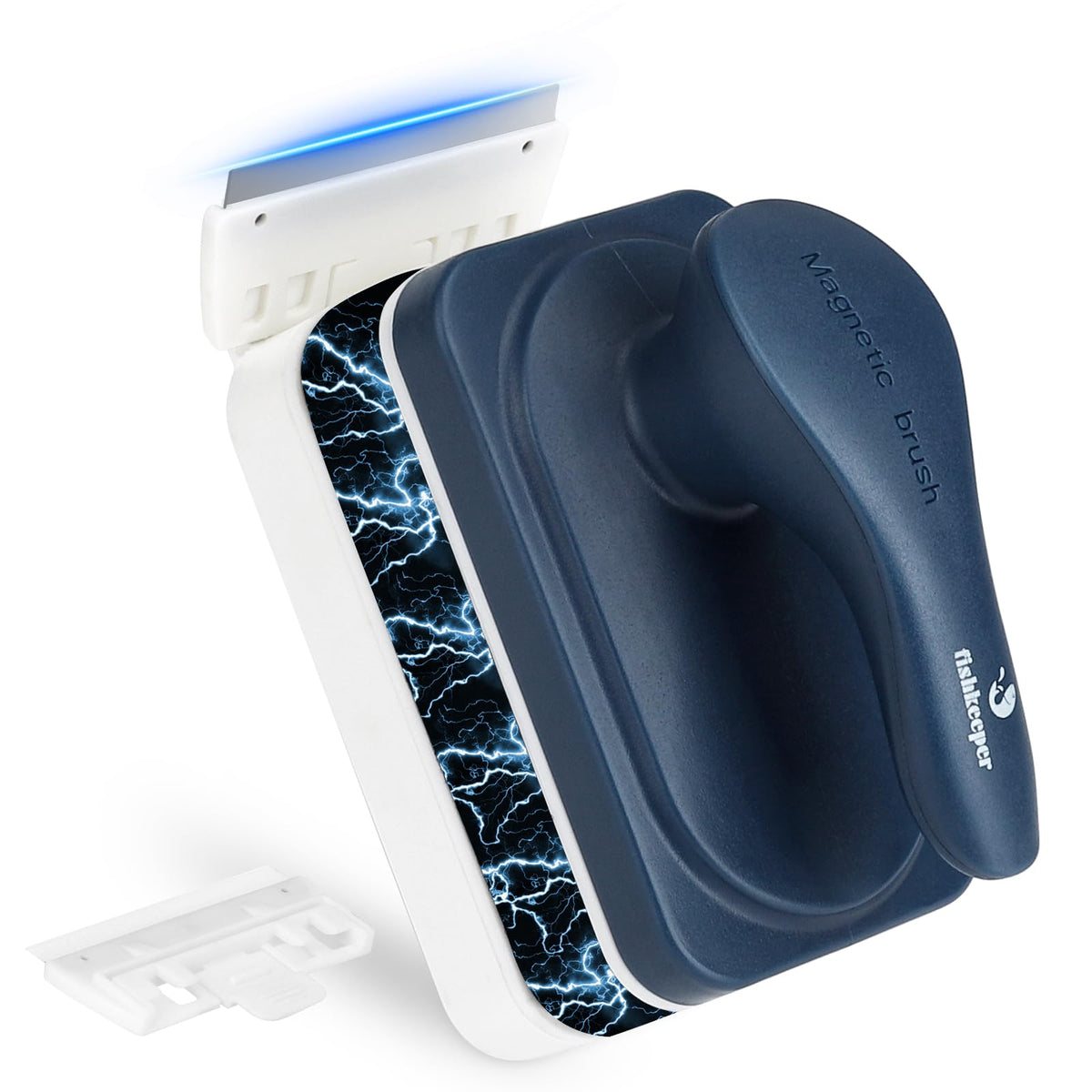 fishkeeper face avant du produit montrant la brosse et bénéfice accessibilité