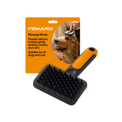 Fiskars vue avant de la brosse massage, démêlage doux et efficace
