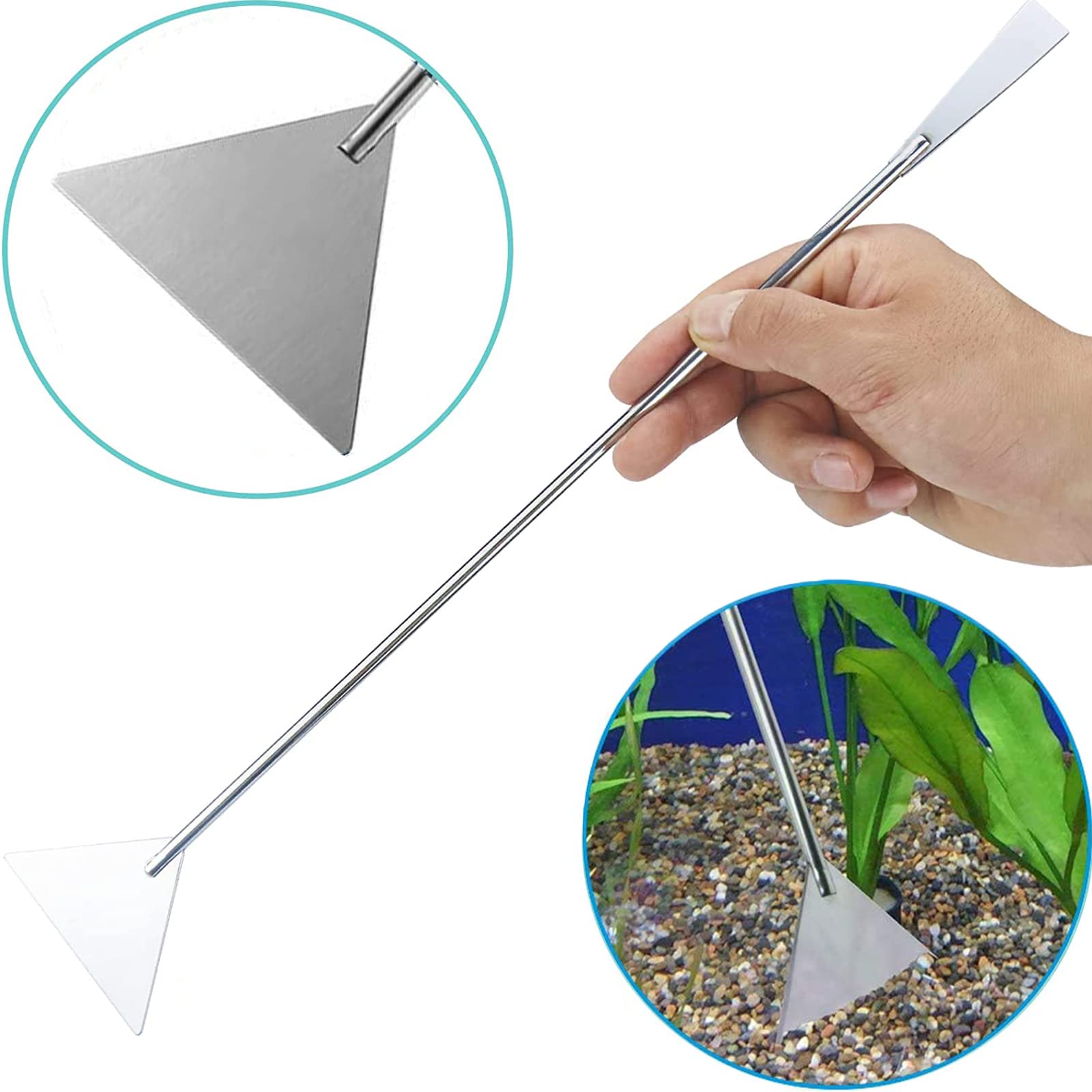 FISTOY spatule nivelant le substrat pour un décor aquascape stable