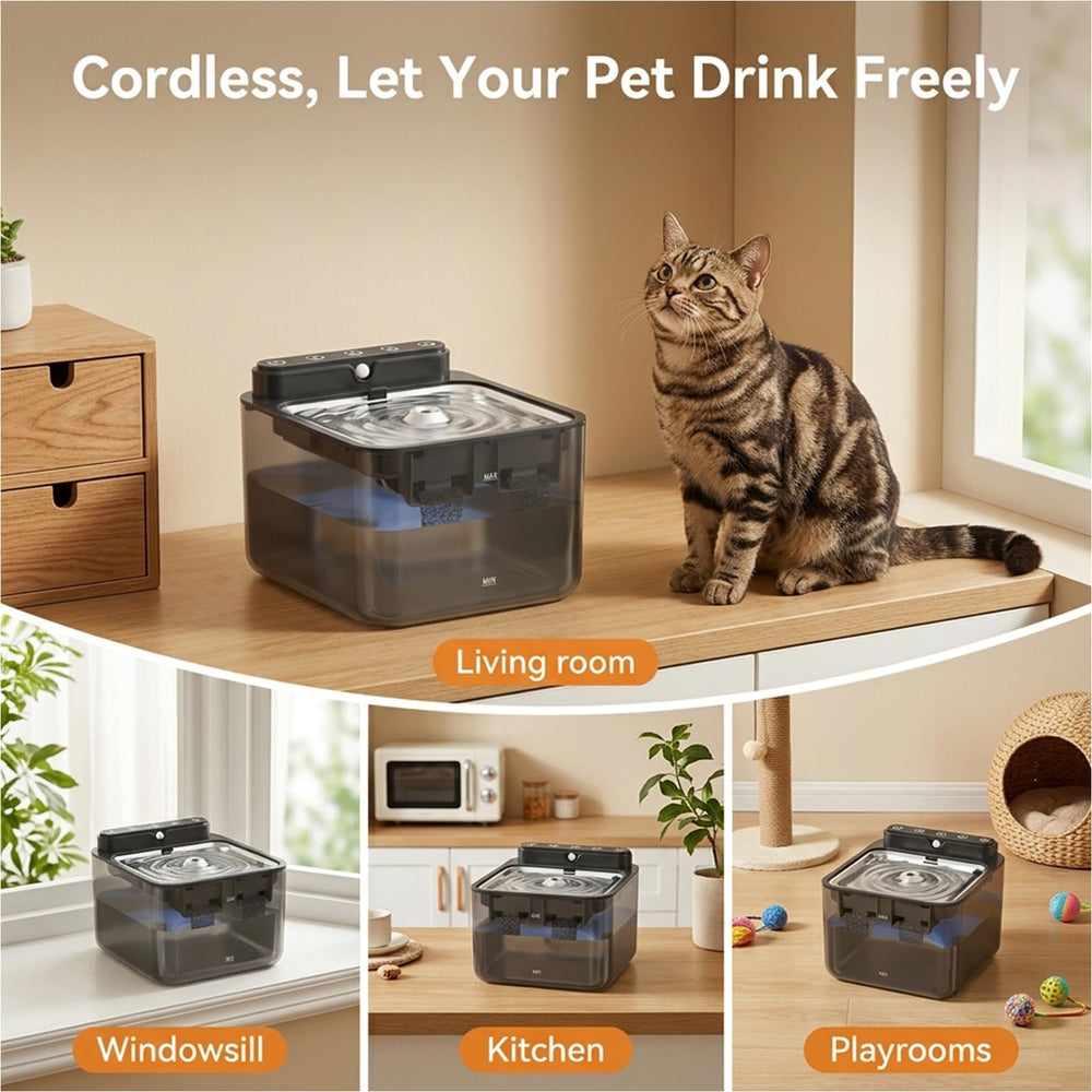 fitenected comparaison de taille visualisant la capacité 108 oz pour foyers multi-animaux
