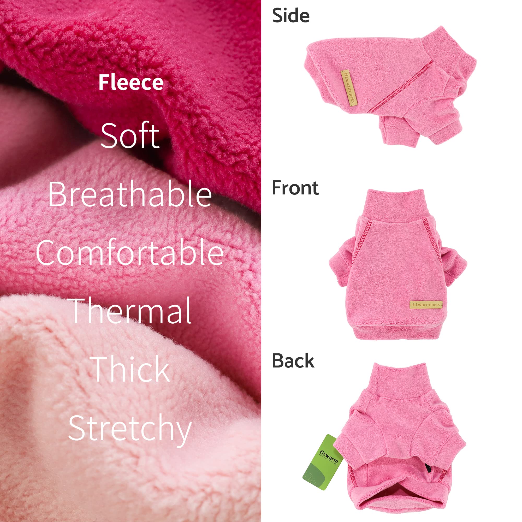 Fitwarm comparaison taille sur un chien illustrant mesure et ajustement fiable
