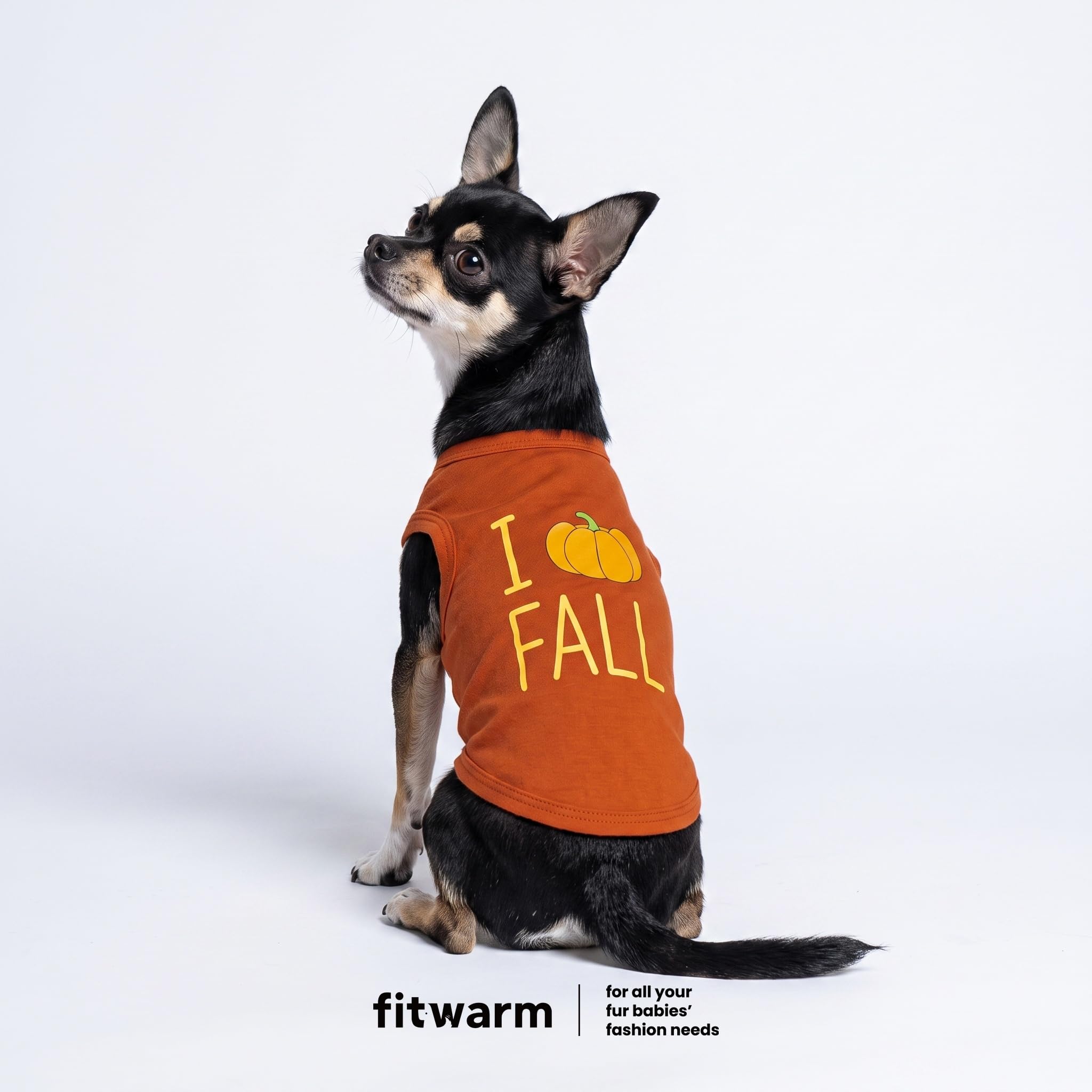 Fitwarm gros plan sur le motif I Love FALL et les citrouilles pour style festif