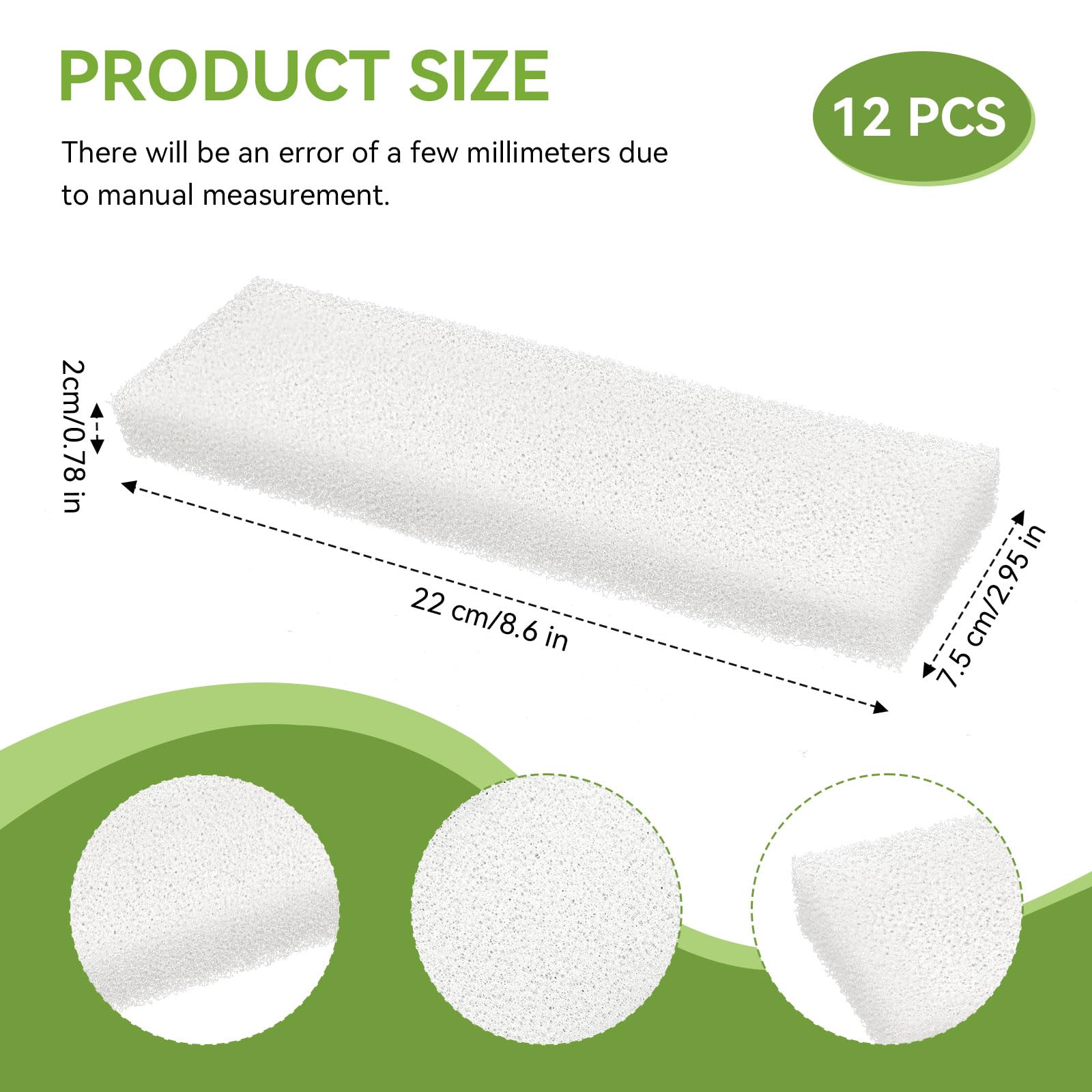 FKBYM gros plan sur la texture de mousse A-222 pour capture efficace des débris