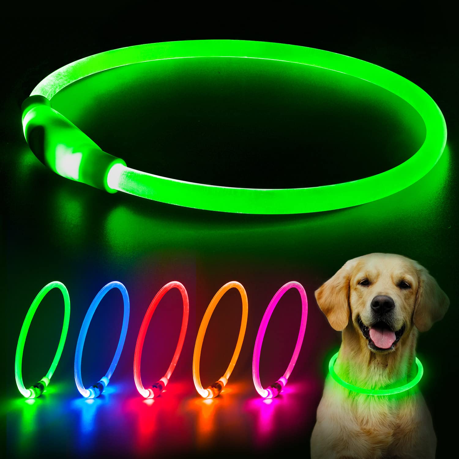 Flashseen emballage du collier montrant contenu et bénéfices sécurité