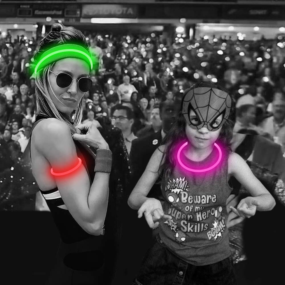 Flashseen collier led ambiance festive visibilité et style