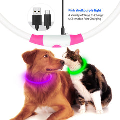 Flashseen collier LED port USB recharge rapide pratique