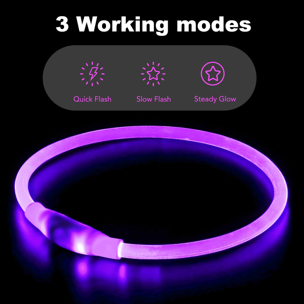 Flashseen collier LED chien en promenade sécurité nocturne renforcée