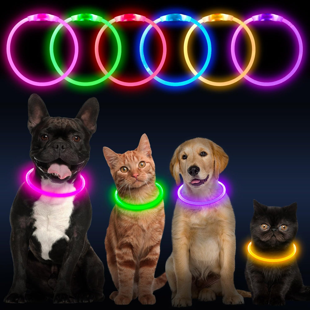 Flashseen collier LED gros plan matériau durable et flexible