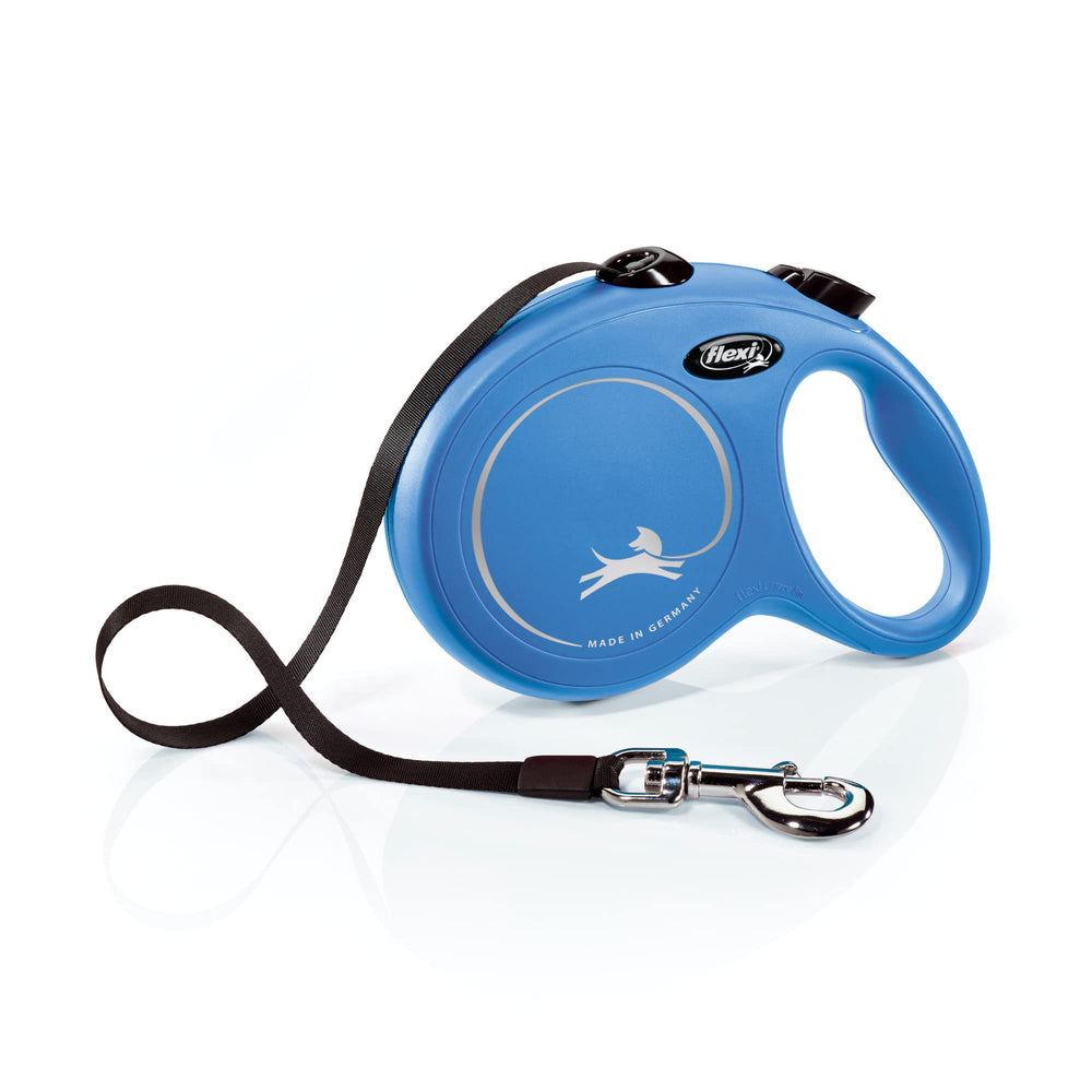 FLEXI laisse face avant bleue offrant ergonomie et contrôle
