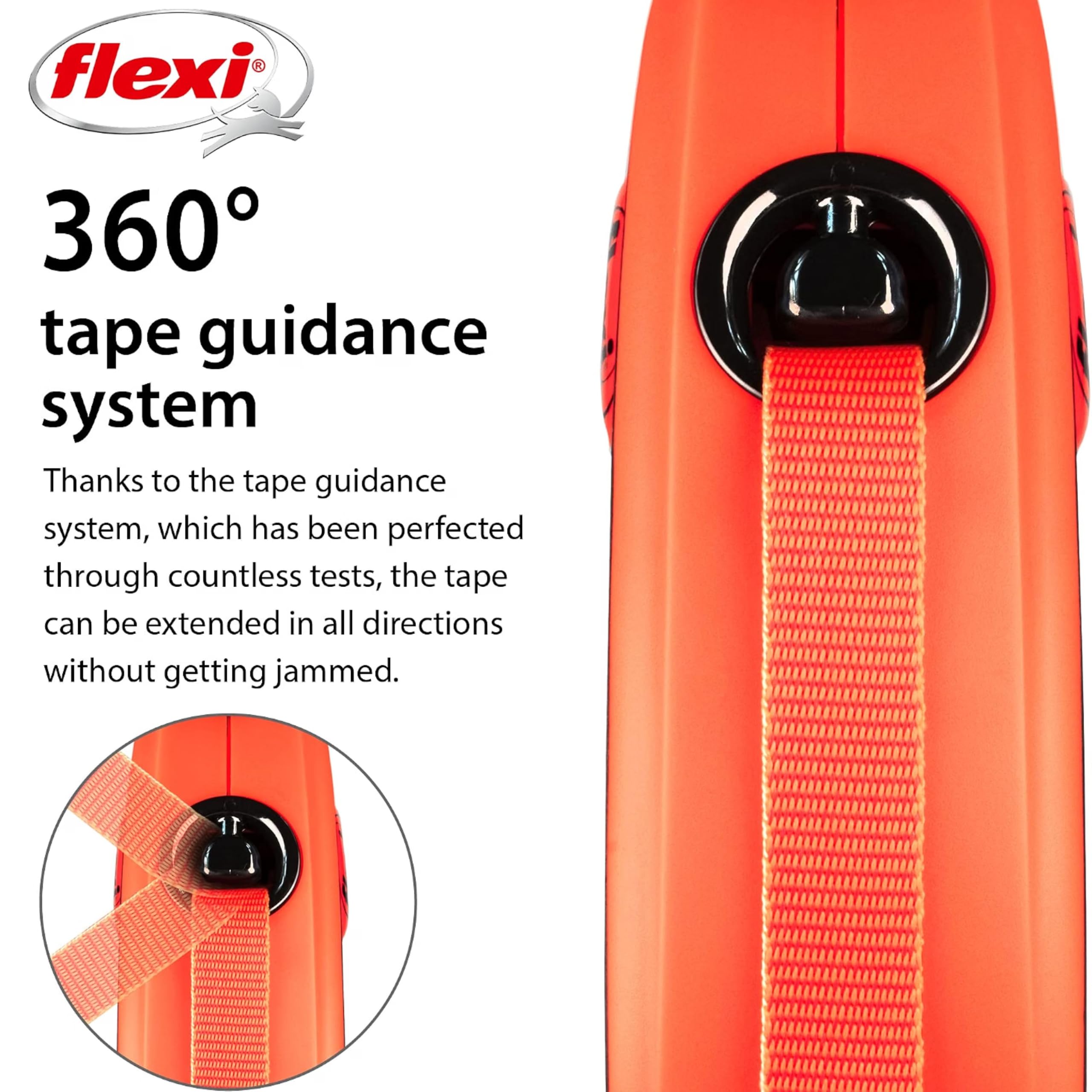 FLEXI taille de la laisse versus chien medium pour référence