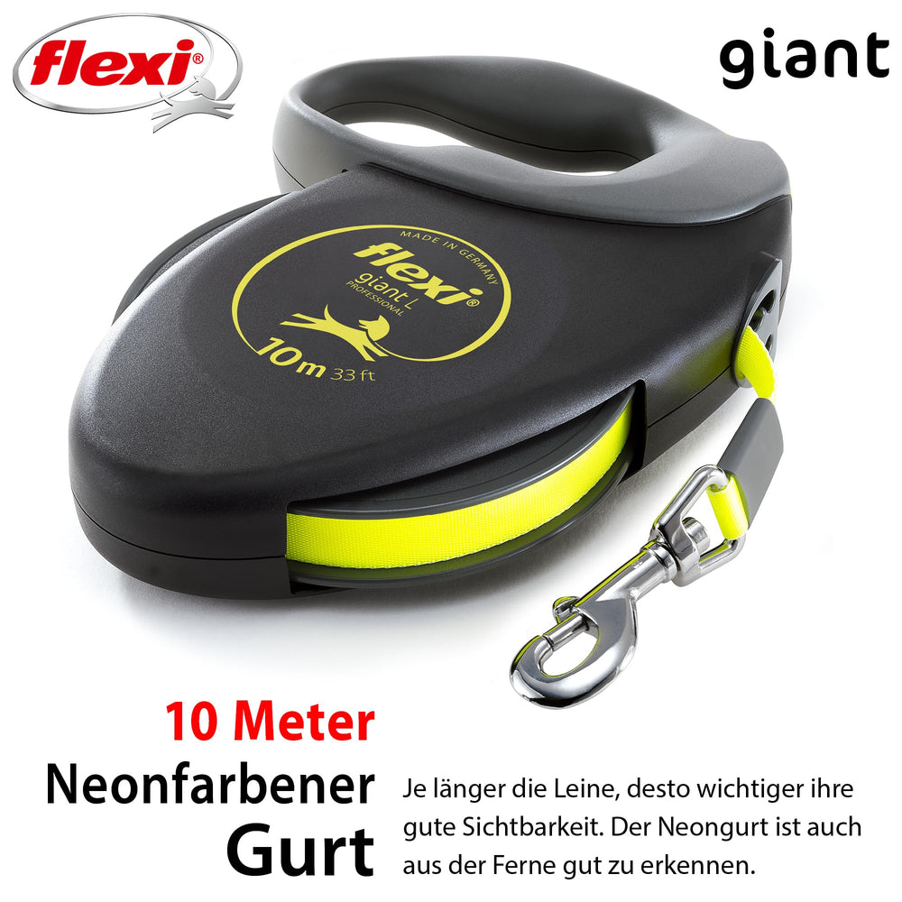 FLEXI gros plan sangle néon visible pour meilleure sécurité nocturne