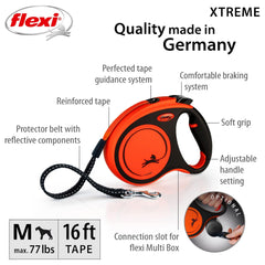 FLEXI détail de la sangle tape résistant pour promenades sûres