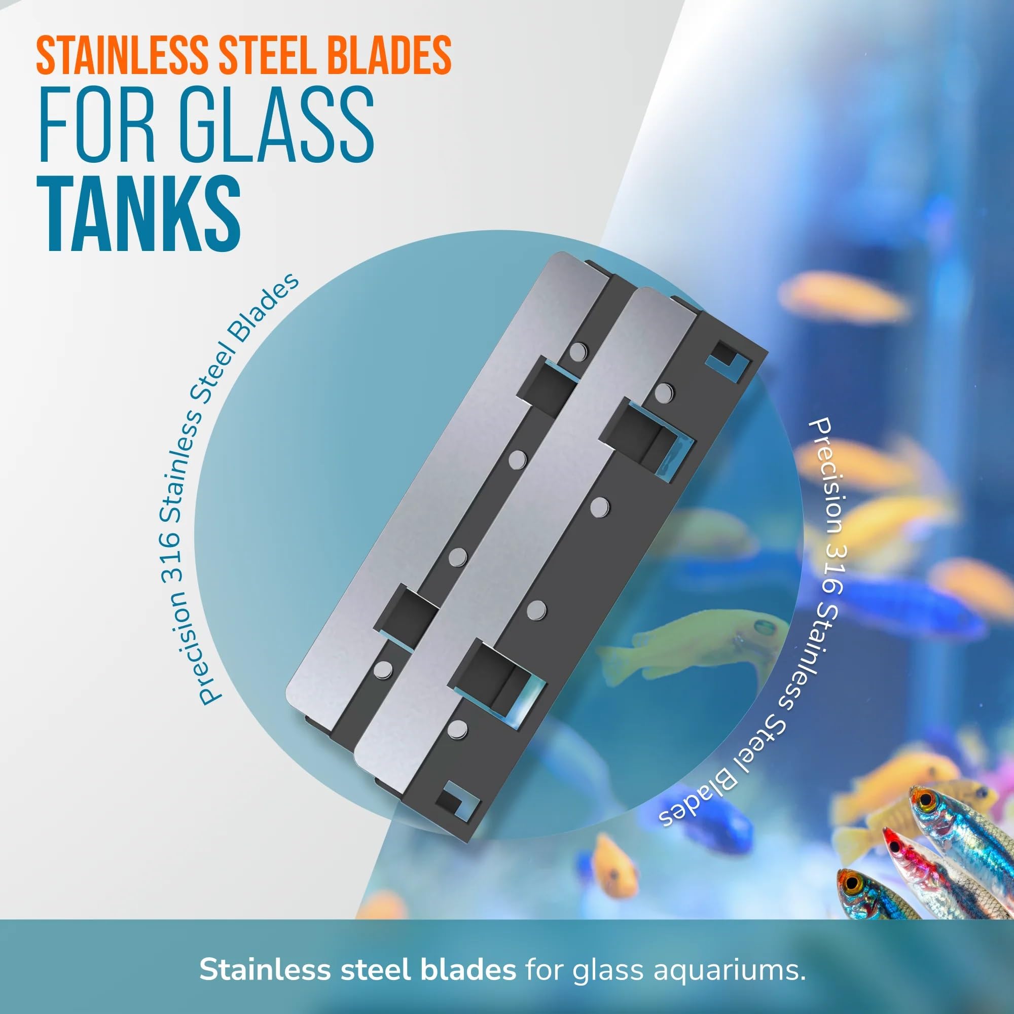FL!PPER lame en utilisation dans aquarium enlevent algues efficacement